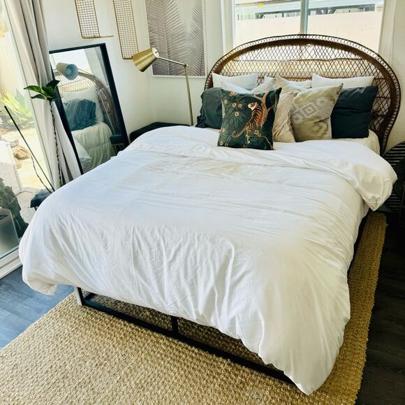 NEW King White Down Alternative Box Stitch Ties Duvet Insert Comforter Blanket - Picture 1 of 11